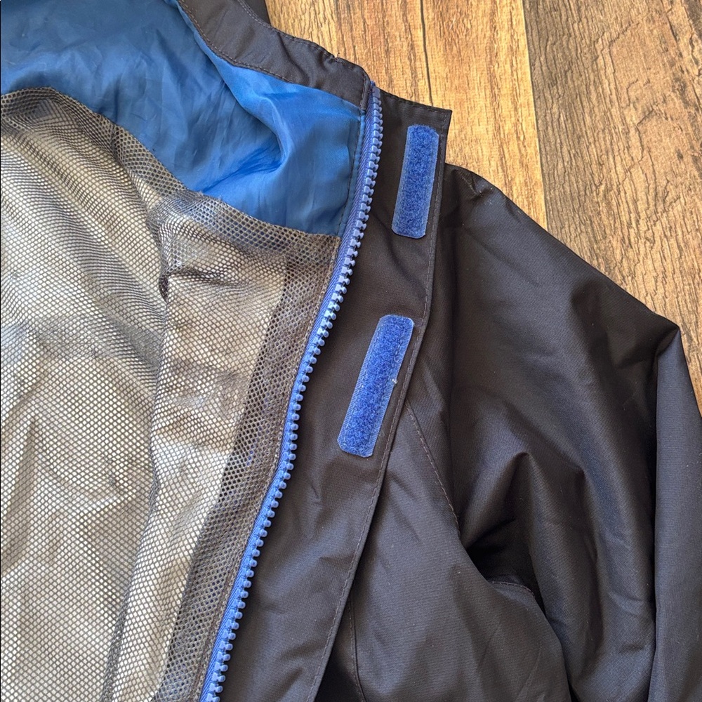 Eddie Bauer Kids Navy Blue Rain Jacket Windbreaker size XL 14 - Picture 6 of 8